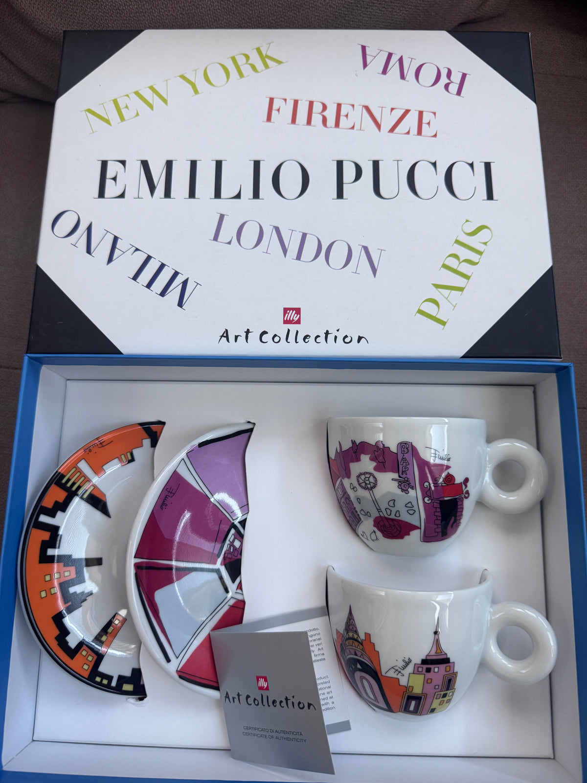 Illy Art Collection -2016- Emilio Pucci - Set Cappuccino Duo Set